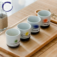 日式和風餐具陶瓷杯創意個性家用釉下彩杯子啤酒杯茶杯水杯辦公室
