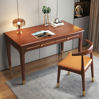 書桌 ● 新中式全實木 書桌 寫字桌 家用 電腦桌辦公桌臥室書房學習桌