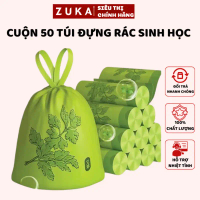 [Bán chạy nhất] Cuộn Túi Rác Sinh Học Ngải Cứu, Cuộn 50 Túi Đựng Rác Đuổi Côn Trùng Túi Rác Có Dây R
