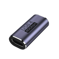 USB4 Type-C 40Gbps 多功能轉接頭- Type-C C母轉C母-直頭 SR3072