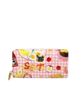 กระเป๋าสตางค์ผู้หญิง Bella Bag ลาย Garden Party สีชมพู