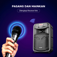 Mikrofon Karaoke Wireless Handheld Dynamic Portable