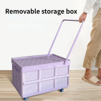 Student Book Box, Foldable, Removable, Storage Containers, Makeup Organizer, Home, Dormitory, Classroom, Trolley