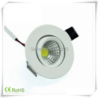New 30PCS 5W 7W COB Led Downlights 120 Beam Angle Cool/Warm White Led Fixture Downlights Recessed Lamp AC 85-265V CE