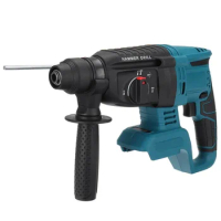 10000bpm 4 Function Electric Hammer Impact Drill Rechargeable Brushless Cordless Rotary Hammer Drill For 18V Makita Battery