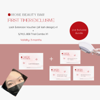 [FIRST TIMER EXCLUSIVE] Lash Extensions + Trial 808 Diode Bundle - Rose Live Exclusive Physical Vouc