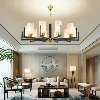 新中式吊燈客廳燈現代簡約臥室大廳燈工程中國風燈飾復古輕奢燈具