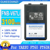 Rechargeable FNB-V67Li 3100mAh Battery For YAESU FT60 FT60R FT60R VX110 VX120 VX146 VX150 VX160 VX18