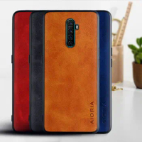 Case for OPPO Realme X2 Pro funda Luxury Vintage leather Skin hoesje phone cover for oppo realme x2 pro case coque capa business