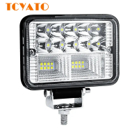 Đèn LED ô tô góc rộng (3 inch vuông/4 inch vuông), đèn xe công trình 10 V/40 V, đèn làm việc LED (5 