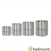 【【蘋果戶外】】belmont BM-334 大小四杯鈦杯組 附收納袋 120~450ml 日本優質鈦餐具 鈦杯 鈦碗 鈦鍋 鈦筷 鈦匙 鈦叉日本製 極輕量