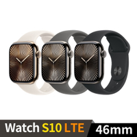 Apple Watch S10 46mm GPS+行動網路(LTE) 鈦金屬錶殼搭配運動型錶帶