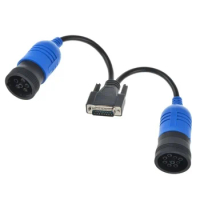 For Nexiq USB Link 125032 Diesel Truck DB 15Pin Male Pn 405048 6Pin 9Pin Y Deutsch Adapter Truck Diagnose obd 2 Connector cable