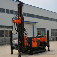 High Quality Fast Driling Speed Pneumatic Water Well Drilling Rig Machine Diesel Engine Crawler Mounted Water Well Drilling Rig
