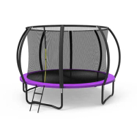 Approved Outdoor Trampoline 3 Phes For Kids With Safety Enclosure Net
