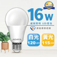 ADATA 威剛 16W LED 燈泡 節能標章認證-4入組(#LED#球泡燈#節能標章認證)