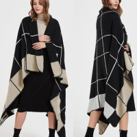 Luxury Plaid Cashmere Wool Blend Blanket Throw Bedspread Wraps Shawls Scarf For Sofa Plane Office Travel