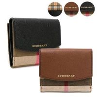 【BURBERRY 巴寶莉】經典格紋Luna短夾(多款多色選)
