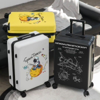 行李箱男新款拉桿箱女學生密碼箱可愛超輕NASA卡通旅行箱包皮箱子