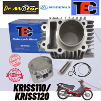 Kriss110 Kriss120 KRISS 1 2 Block Cylinder Blok Complete SET PISTON RING TEC Standard RACING 53mm 57