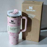 พร้อมส่ง  stanley สแตนลีย์ 40oz ถ้วยแช่เย็นรถยนต์ความจุขนาดใหญ่ 304 ฉนวนสแตนเลส   แก้วเก็บความร้อน