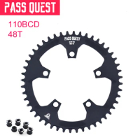 PASS QUEST 110BCD 5 paw Round Narrow Wide Chainring Road Bike ChainWheel 42T 44T 46T 48T 50T 52T Crankset Tooth For 3550 APEX