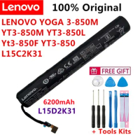 3.75V 6200mAh 23.2WH L15D2K31 Tablet Battery For LENOVO YOGA 3-850M Yt3-850F YT3-850 YT3-850M YT3-850L L15C2K31 Battery