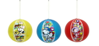 大賀屋 日貨 史努比 沙灘球 充氣球 沙灘排球 小球 球 沙灘 玩具球 SNOOPY 史奴比 正版 J00019384