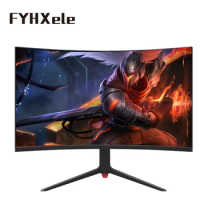 FYHXele 32 inch Curved 2K Monitor 1800R VA 165hz Gaming Surface 1ms Gaming Desktop Computer Screen HD With Light Effect