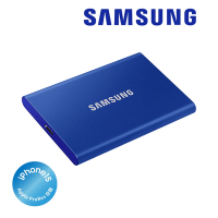 SAMSUNG 三星T7 1TB USB 3.2 Gen 2移動固態硬碟 靛藍 (MU-PC1T0H/WW)