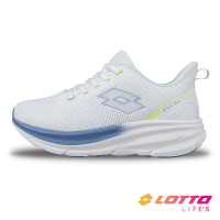 【LOTTO】女 SFIDA MAX 輕量極避震飛織跑鞋(白/紫-LT4AWR5997)