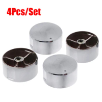 4PCS Metal Gas Stove Knob Switch Gas Stove Burner Accessories Kitchen Parts Replacement Rotary Switch Round Knobs