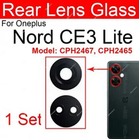 For Oneplus Nord N30 Nord CE3 Lite Rear Camera Glass Lens Frame with Adhesive Sticker Glue Cover Holder Replacement Repair Part