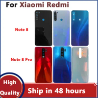 For Xiaomi Redmi Note 8 Pro Back 3D Glass Battery Cover Rear Door Housing Panel Redmi Note 8 Case With Logo+ Original Adhesive
