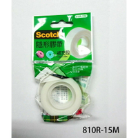 【角落文房】3M Scotch 810R 隱形膠帶補充包 透明袋 19mm x15m