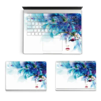 Colorful Vinyl Decal Laptop Sticker for Microsoft Surface book 13.5 inch Fashion girl Cover Skin Stickers for surface book 13.5