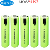 1-5PCS 1000mah 1.2V AAA Ni-mh Rechargeable Battery For Philips Electric Shaver Razor Toothbrush Fixrice Flashlight 10*43mm