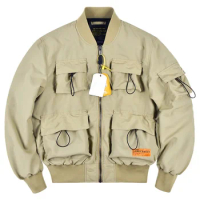 New Alpha Martin Spring and Autumn Baseball Coat Flight Pilot Jacket Men Casual Cargo Loose Military Tactical Jacket