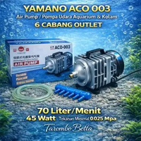 YAMANO ACO 003 - Mesin Aerator Pompa Udara Gelembung Air Kolam Ikan Filter Aquarium Aquascape ACO-00