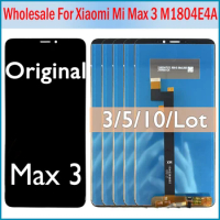3/5/10Pcs Original LCD Display For Xiaomi Mi Max 3 Max3 Touch Screen Digitizer Assembly Replacement For Xiaomi Max3 MiMax3 LCD