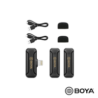 限時★.. 【BOYA】 BY-WM3T2-D2 Lightning 一對二 無線麥克風  隨插即用 iPhone iPad 公司貨【夏日限時 全館點數5倍送】