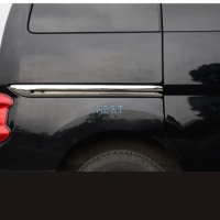 For Nissan NV200 2018 2PCS ABS Chrome Exterior Car Rear Side Door Body Trim Molding Cover Trim Car Styling Accessories