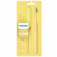 【Philips 飛利浦】電池式電動牙刷 芒果黃 超輕便旅行盒(隨身攜帶 不需充電)