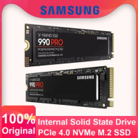 100% Original Samsung 990 Pro 1TB 2TB SSD Internal Solid State PCIe 4.0 M.2 2280 NVMe 2.0 MLC SSD For Laptop Desktop PC