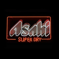 Asahi Super Dry Neon Sign Lamp With White Backing Custom Handmade Real Glass Tube Bar Store Advertis