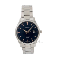 Jam Tangan Alba Pria As9M37 Silver Biru Rosegold Original Garansi Resmi