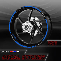 For FZ1 fz1 Motorcycle Tire Waterproof Reflective Stripe Sticker Wheel Rim Personality Decals Stickers