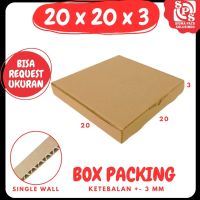 Box Packing 20x20x3 LD Kardus Kemasan Souvenir Kotak Hampers Kardus Minyak