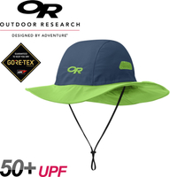 【Outdoor Research 美國 SEATTLE SOMBRERO 防水透氣大盤帽《藍/綠》】243505/GORE-TEX/吸濕排汗
