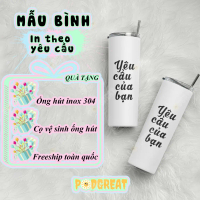 Podgreat Bình Giữ Nhiệt In Theo Yêu Cầu 600ml, Cốc Giữ Nhiệt Inox304, Ly Giữ Nhiệt 8-12 Tiếng, Tặng 
